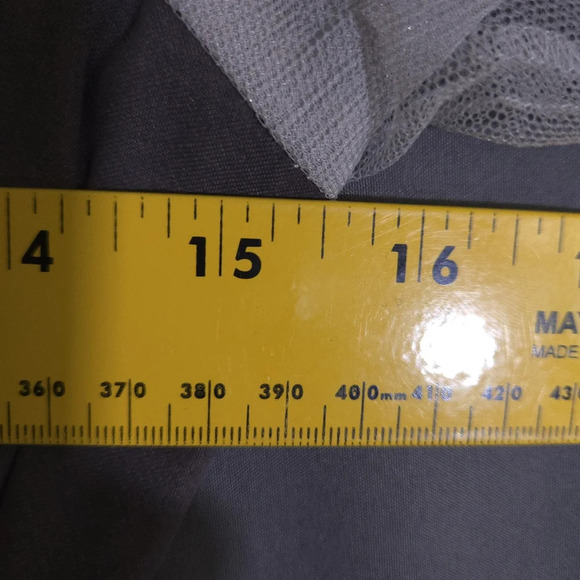 Titty & Co. Dress Size Medium Pearl‎ Buttons Peter Pan Collar Sheer Sleeves - Picture 7 of 10